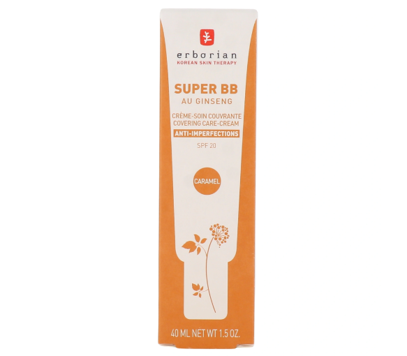Super bb crème-soin couvrante anti-imperfections caramel spf 20 Erborian - tube de 40ml