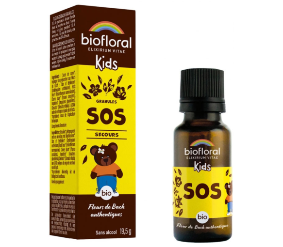 Sos secours enfant bio fleur de bach granules Biofloral - flacon de 19,5g