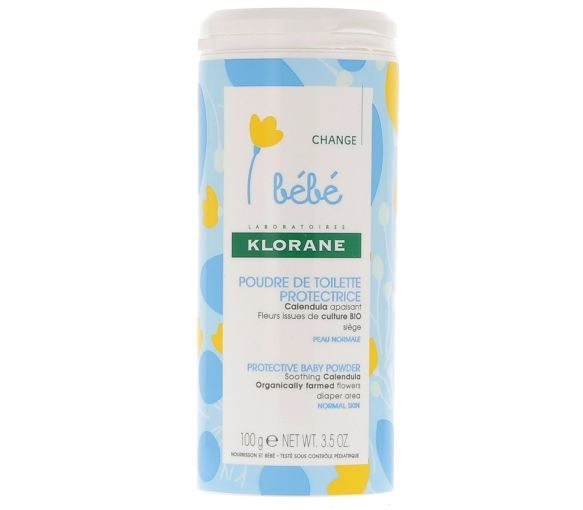 Poudre de toilette protectrice Klorane bébé - Pot de 100 g
