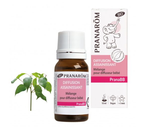 PranaBB Mélange pour diffuseur assainissant bio pour bébé Pranarom - flacon de 10 ml