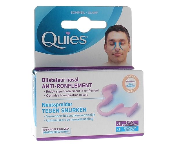 Anti-ronflement dilatateur nasal petit/moyen Quies - boîte de 1 dilatateur