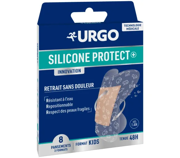 Silicone protect innovation pansements format kids Urgo - boite de 8 pansements