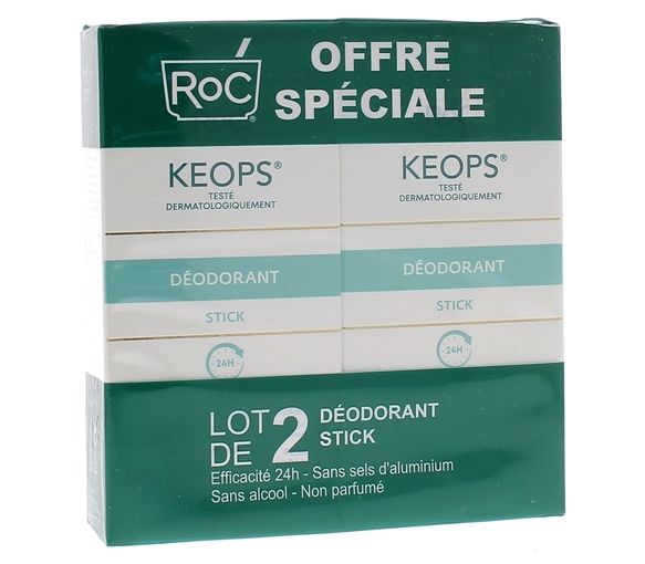 Déodorant stick Keops RoC - lot de 2 sticks de 40ml - image 1