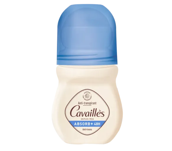 Déodorant Absorb+ anti-transpirant et anti-traces 48H Rogé Cavaillès - roll-on de 50 ml - image 1