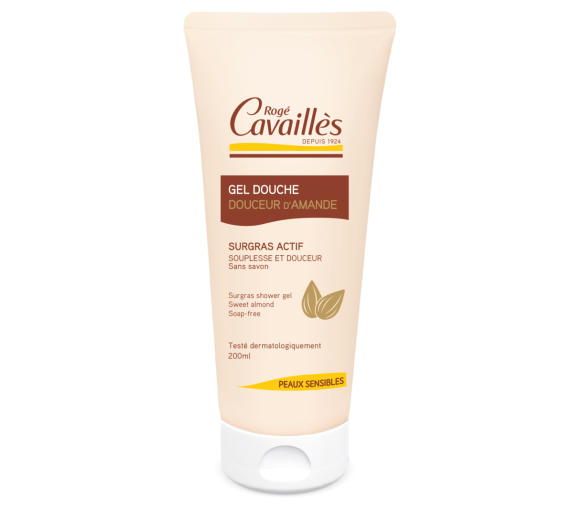 Gel douche surgras extra-doux peaux sensibles Rogé Cavaillès - tube de 200 ml