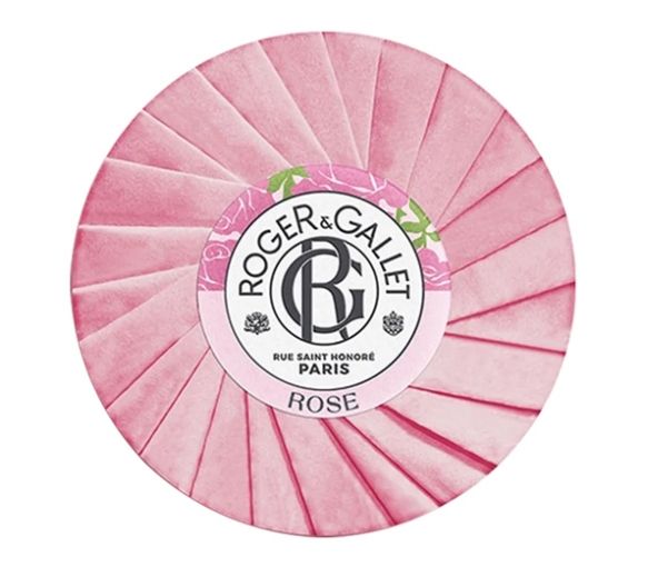 Savon doux parfumé rose Roger & Gallet - pain de 100 g - image 1