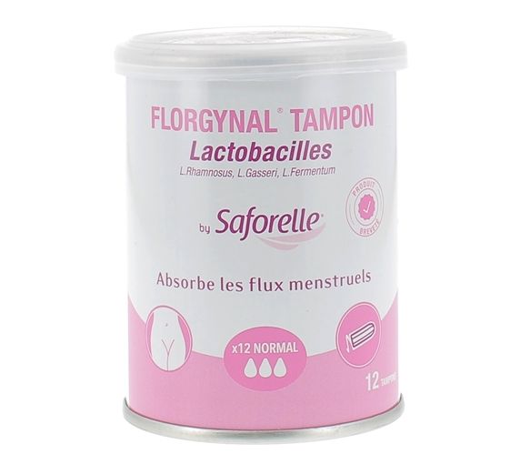 Florgynal tampon probiotique normal sans applicateur Saforelle - boite de 12 tampons - image 1
