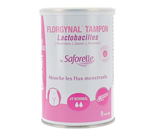 Florgynal tampon probiotique normal avec applicateur Saforelle - boite de 9 tampons - image 1