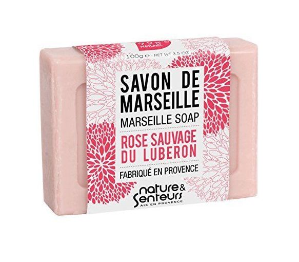 Savon de Marseille rose sauvage du Luberon Nature & Senteurs - pain de 100 g