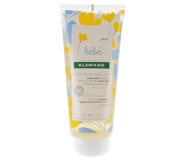 Shampooing démélant Klorane Bébé - tube de 200 ml - image 1