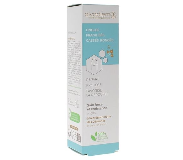 Soin force et croissance ongles Alvadiem - tube pinceau de 10ml