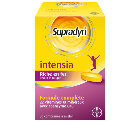 Supradyn Intensia à avaler Vitamines, Minéraux et Fer 30 comprimés Réduit la fatigue - image 1