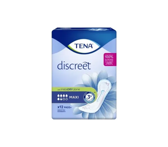 Discreet Maxi Tena - sachet de 12 protections anatomiques
