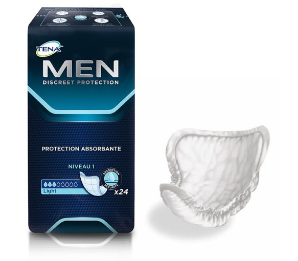 Active fit Light niveau 1 Tena Men - sachet de 24 protections de taille 46-56