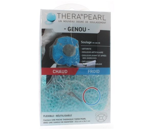 Théra Pearl genou patch chaud froid - 1 patch réutilisable