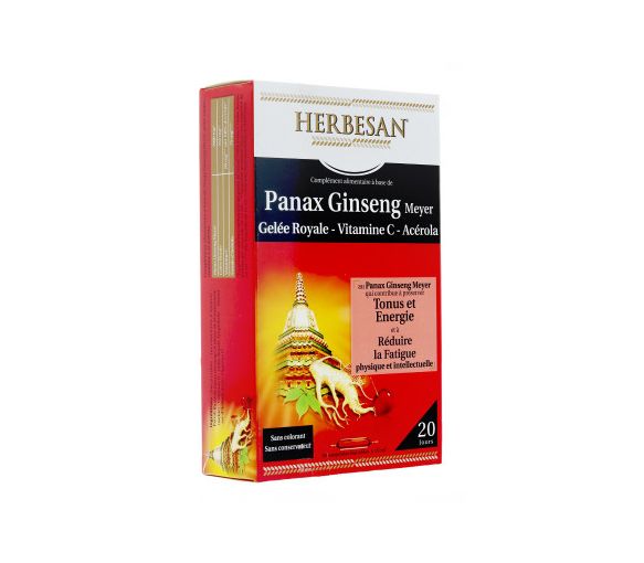 Tonus et Energie Herbesan - boite de 20 ampoules
