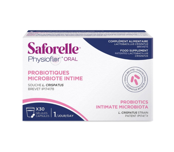 Physioflor oral probiotiques microbiote intime Saforelle - boite de 30 gélules - image 1