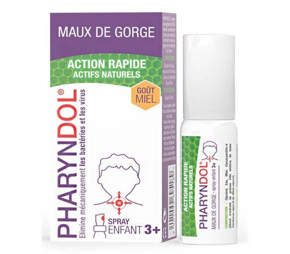 Pharyndol maux de gorge enfant PediAct - spray de 20ml - image 1