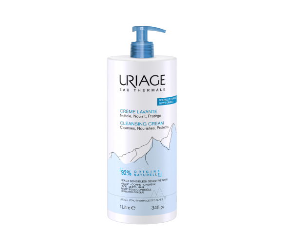 Crème lavante peaux sensibles Uriage - flacon de 1L - image 1