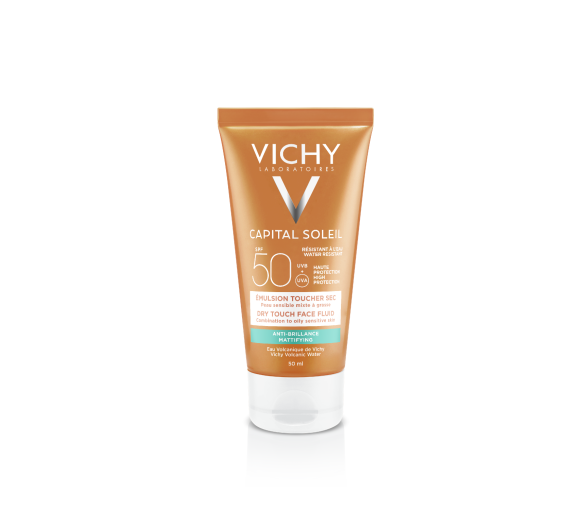 Idéal soleil spf 50+ émulsion anti-brillance toucher sec Vichy - tube de 50 ml - image 1