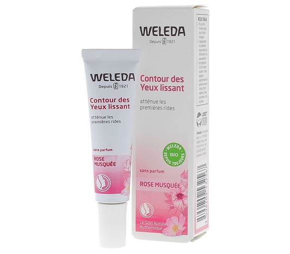Soin contour des yeux lissant Rose musquée Weleda - tube de 10 ml - image 1