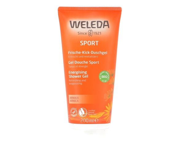 Gel douche sport à l'arnica Weleda - tube de 200 ml