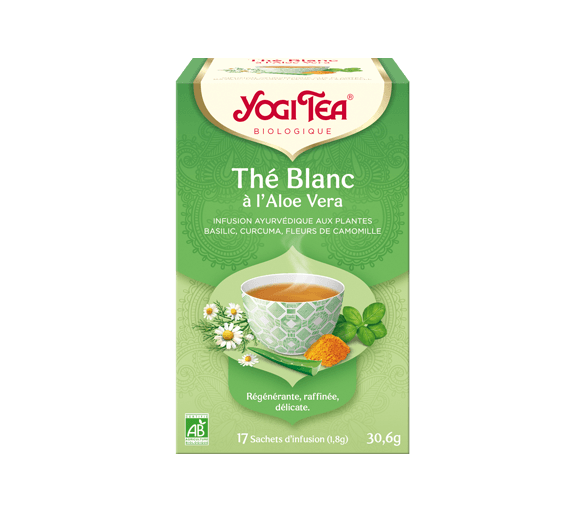 Thé blanc aloe vera bio Yogi Tea - boite 17 sachets
