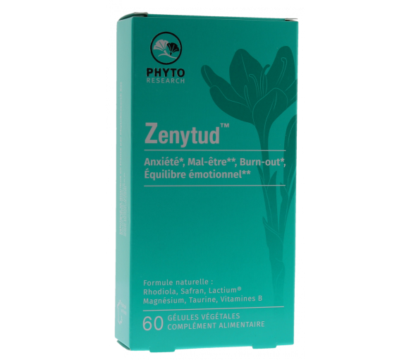 Zenytud anxiété mal-être Phyto Research - boite de 60 gélules végétales - image 1
