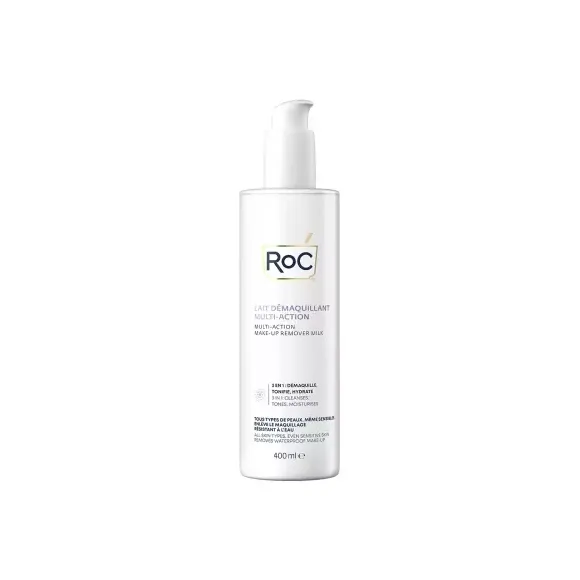 Lait démaquillant multi-action RoC - flacon-pompe de 400ml