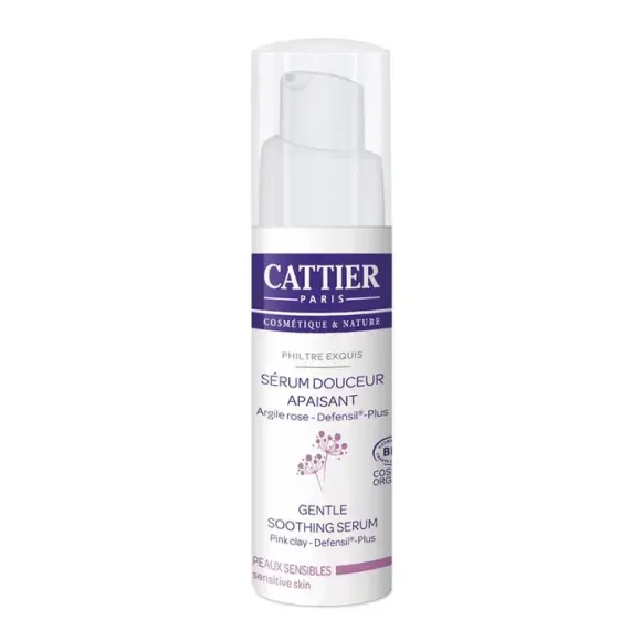 Sérum douceur apaisant bio Cattier - flacon pompe de 30ml 