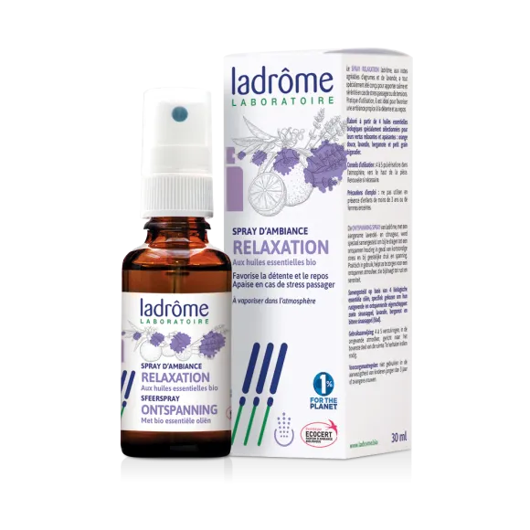 Spray d'ambiance relaxation bio Ladrôme - flacon de 30 ml