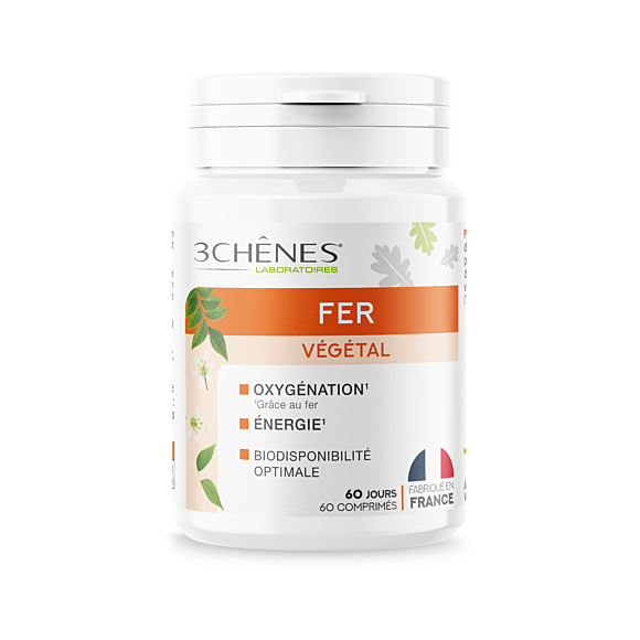 Fer végétal 3 Chênes - pot de 60 comprimés