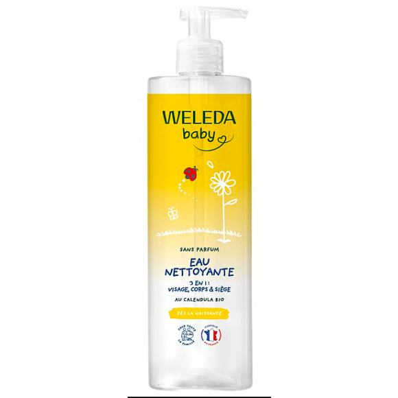 Eau nettoyante baby Weleda - flacon-pompe de 400ml
