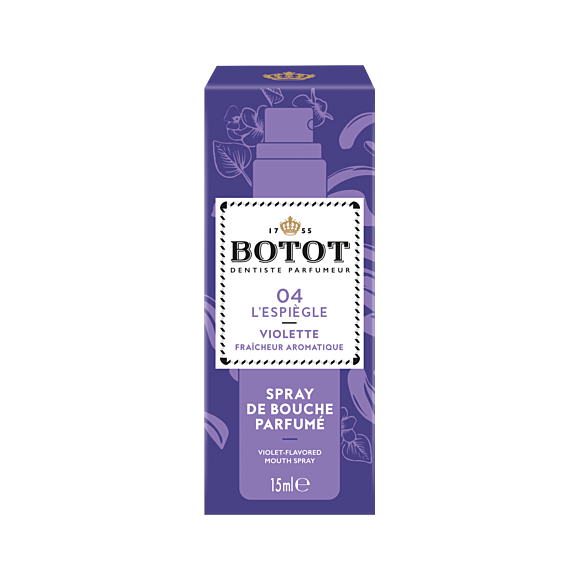 Spray de bouche parfumé Violette 04 l'Espiègle Botot - spray de 15ml