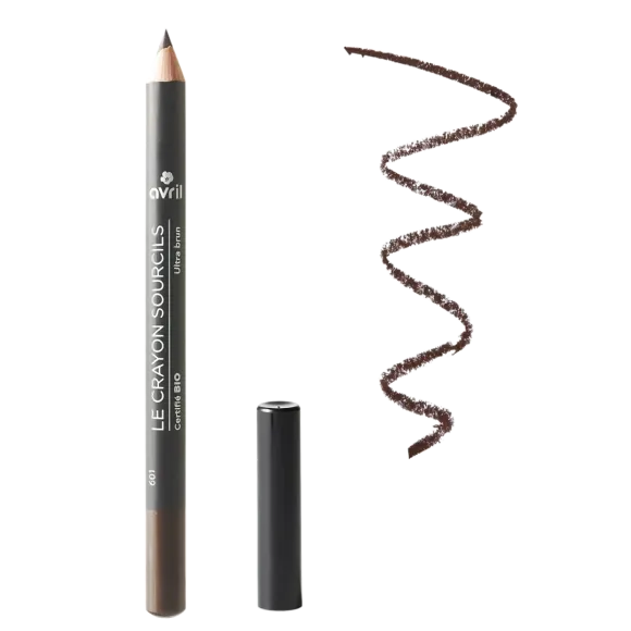 Crayon sourcils bio Avril - crayon de 3g - Ultra brun