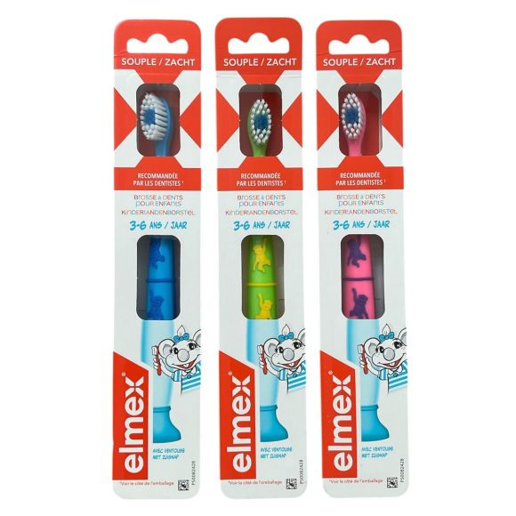 Brosse à dents souple enfant 3-6 ans Elmex - 1 brosse à dents