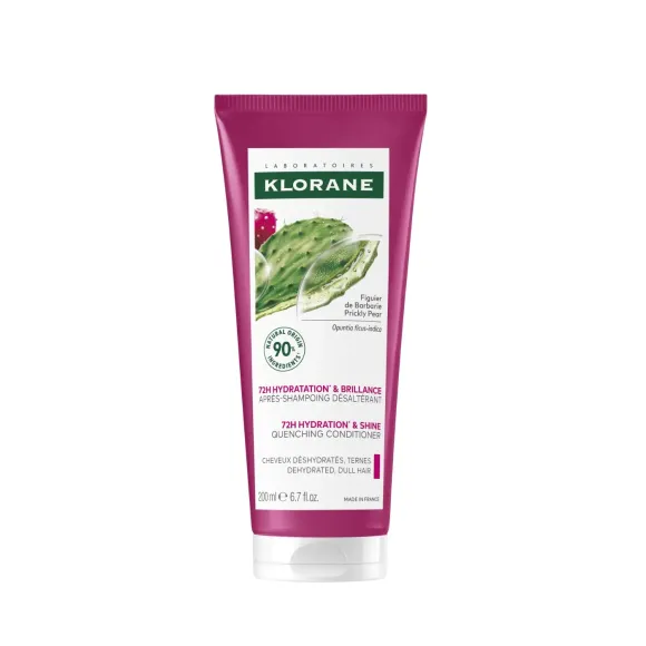 Après-shampoing désaltérant au Figuier de Barbarie Klorane - tube de 200ml