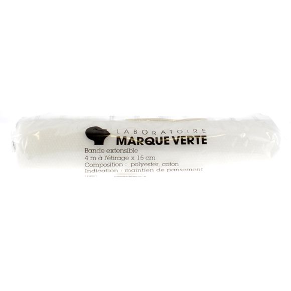 Bande Extensible 4m x 15cm Marque Verte - 1 unité