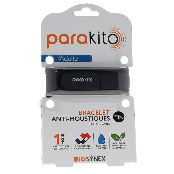 Bracelet anti-moustiques rechargeable Parakito - 1 bracelet + 2 recharges