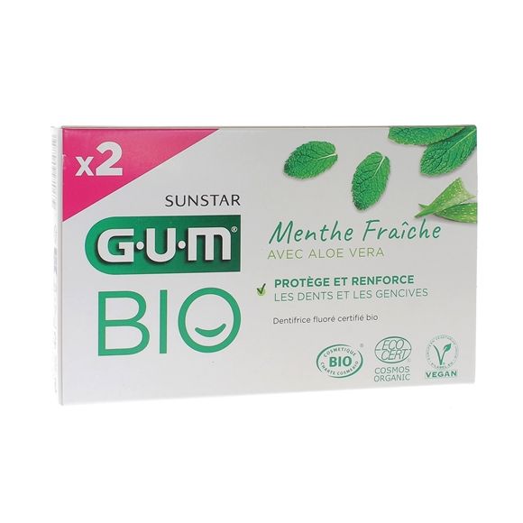 Dentifrice bio à l'Aloe Vera menthe fraîche Gum