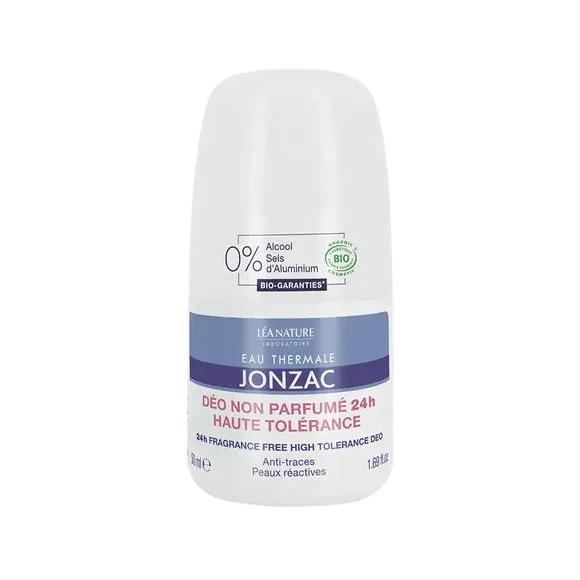 Déo non parfumé 24h haute tolérance bio Eau Thermale Jonzac - roll-on de 50ml