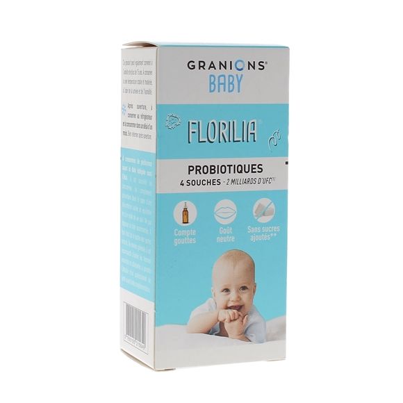 Florilia Sirop probiotiques bébé Granions - flacon compte-gouttes de 15ml