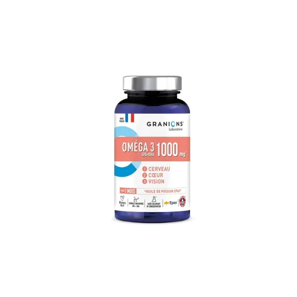 Omega 3 1000mg Granions - boîte de 60 capsules