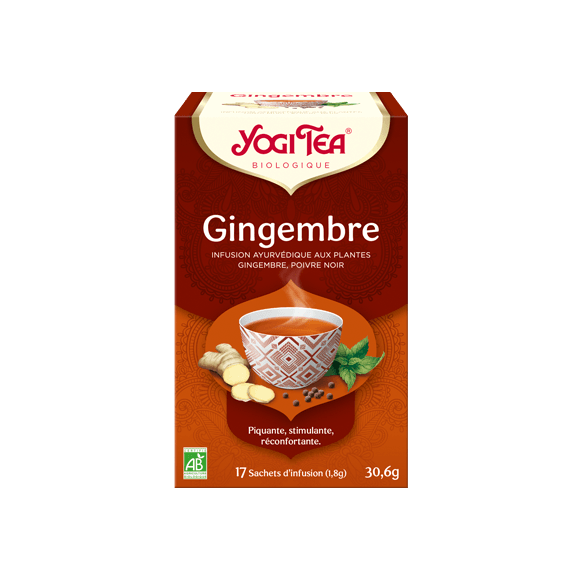 Gingembre BIO Yogi Tea - boite de 17 sachets 