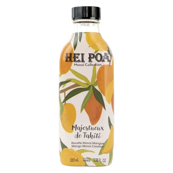Monoï Collection Majestueux de Tahiti Recette monoï mangue Hei Poa - flacon de 100ml