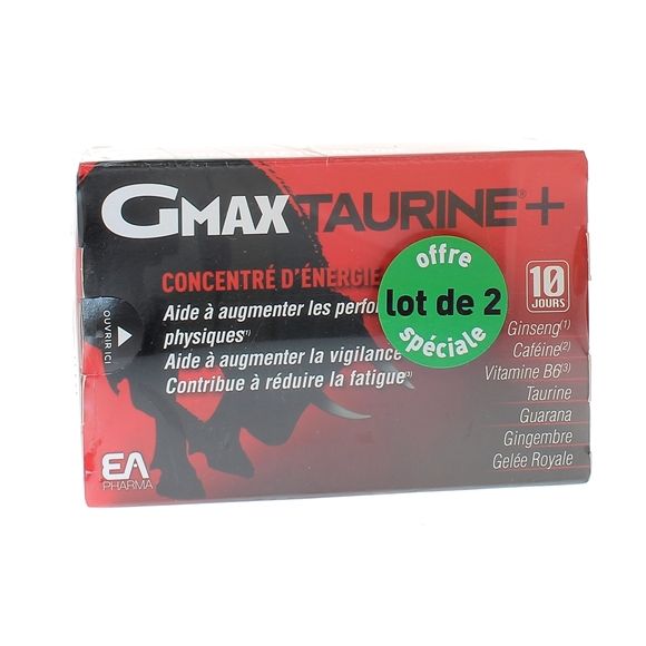 Gmax taurine + concentré d'énergie Eafit