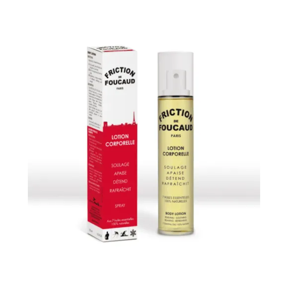 Lotion énergisante pour le corps friction de Foucaud - spray de 125 ml