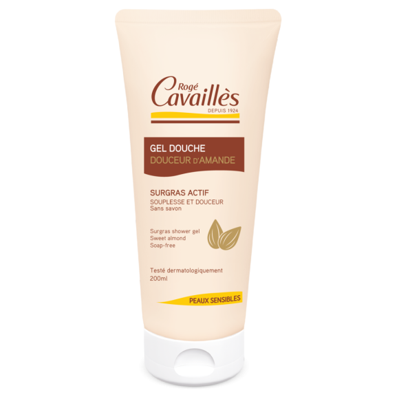 Gel douche surgras extra-doux peaux sensibles Rogé Cavaillès - tube de 200 ml